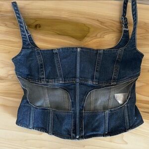 Mugler Illusion Corset Top